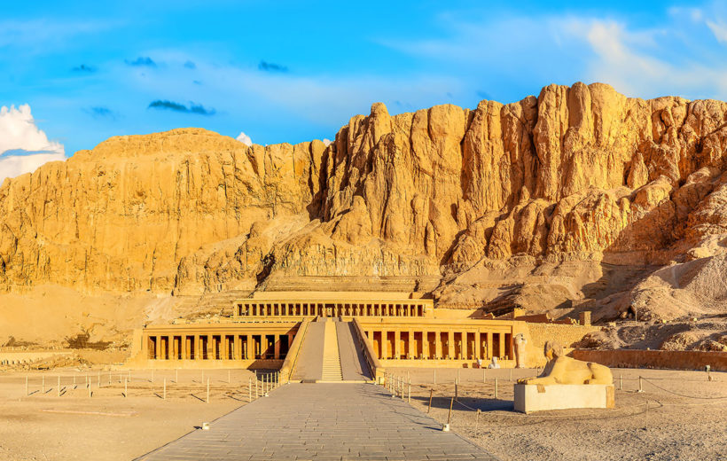 West Bank, Valley of the Kings, Hatshepsut Temple and Colossi of Memnon in Luxor